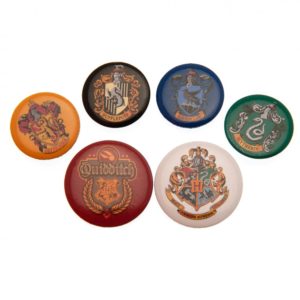Harry Potter Button Badge Set House Crests
