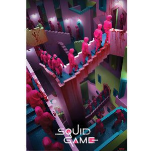 Squid Game Poster Crazy Stairs
