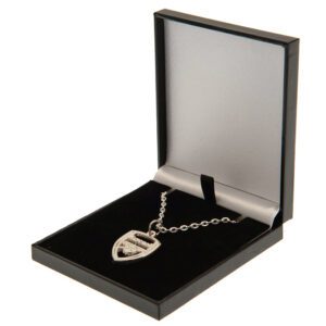 arsenal fc silver plated cannon pendant